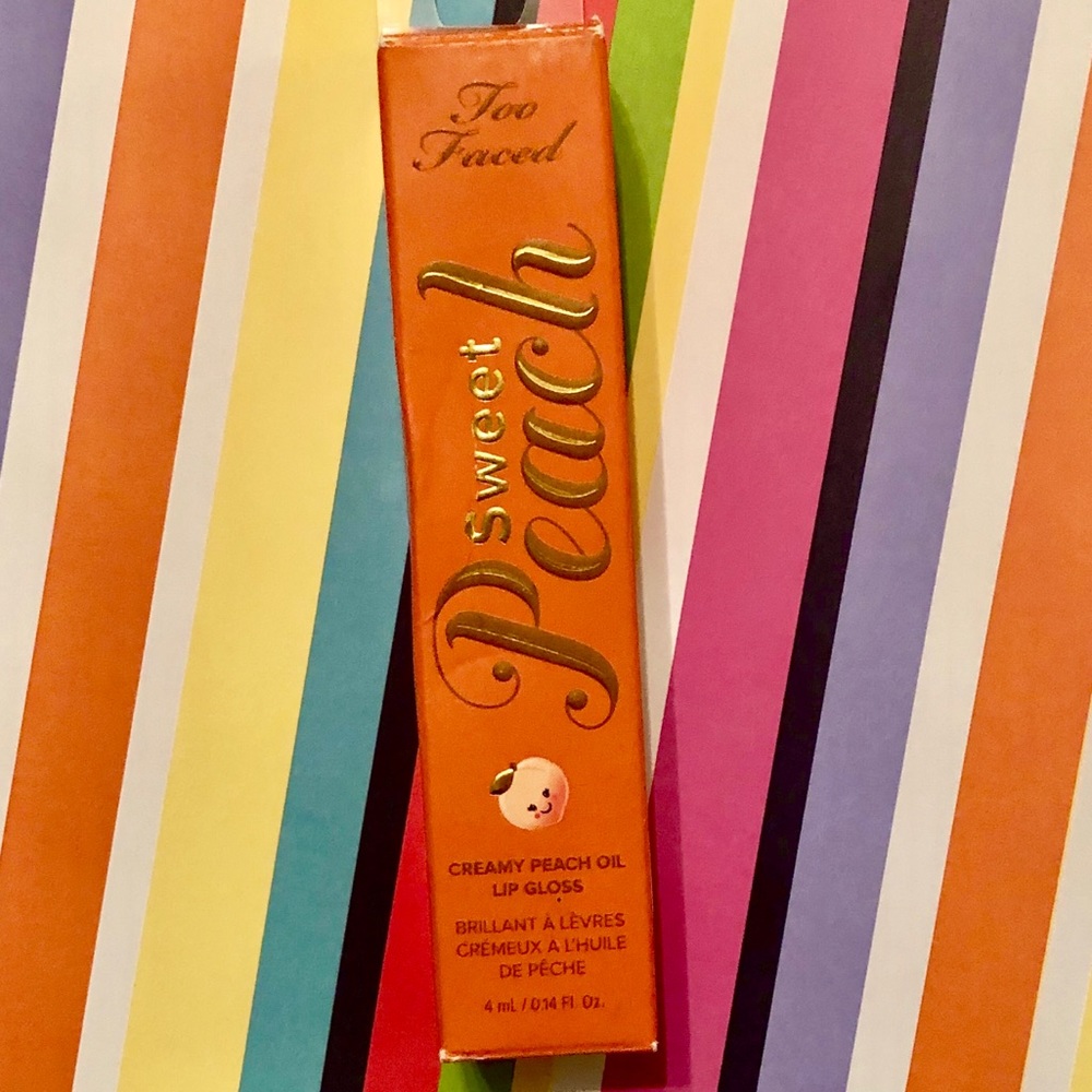 SOLD🍑Too Faced Sweet Peach Gloss, Poppin Peach - Picture 5 of 8